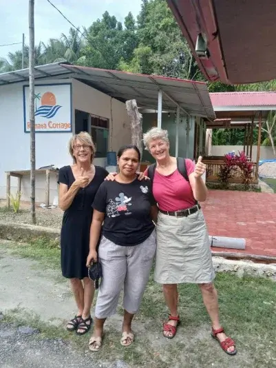 The family who runs Renata Cottage